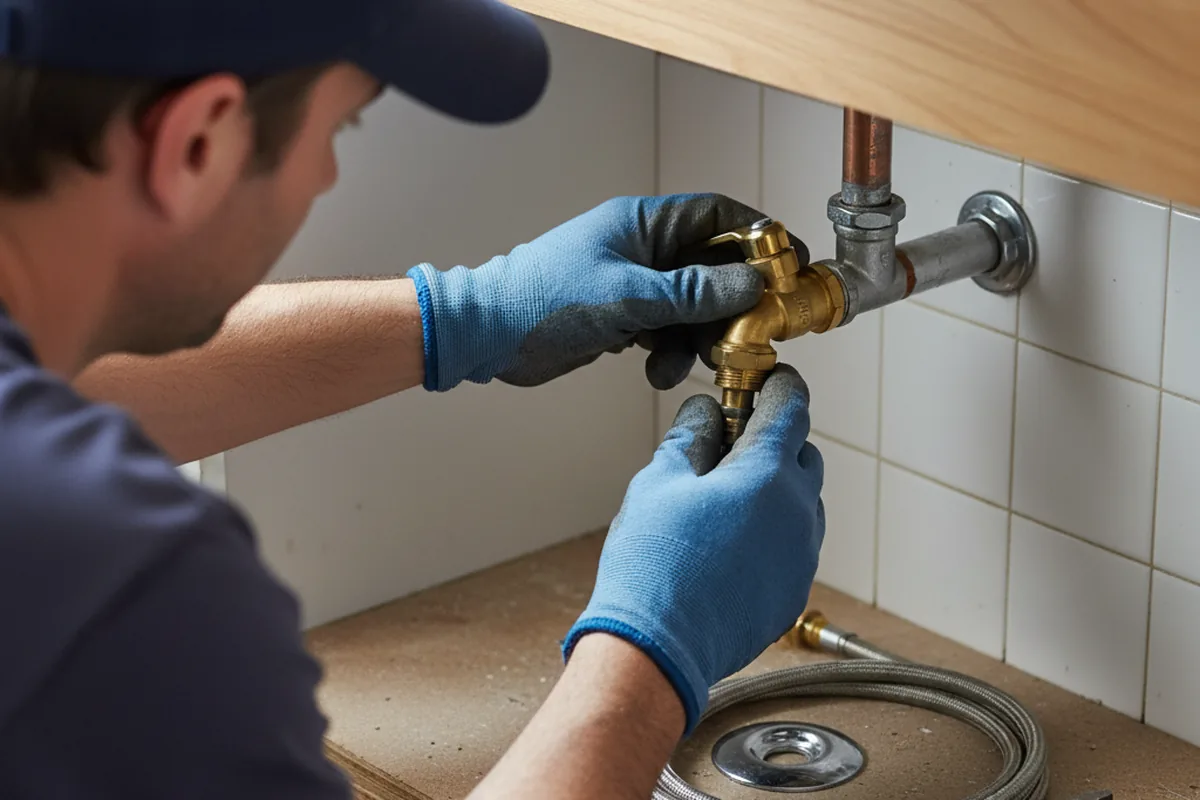 Shutoff valve and fitting work during Emergency Plumbing in Dolan Springs